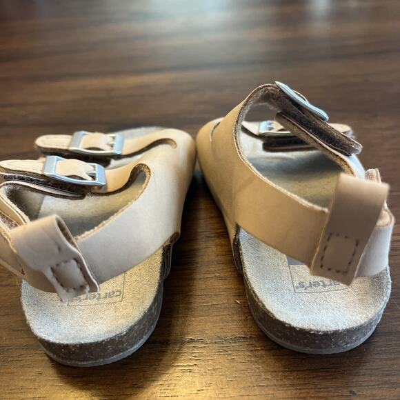 Carter's Infant 3-6 Months Adjustable Strap Sandals Brown Unisex Boho Hippychic - Picture 8 of 8